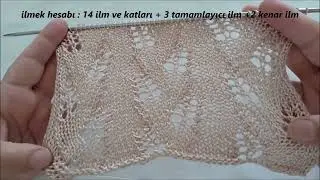 Dantel Gibi Zarif 1 Model ✔ Yazlık örgü modeli nasıl yapılır  ✔ Yaprak örneği