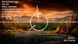 Clean Audio Spectrum Music Visualizer-After Effects Template Videohive