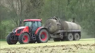 Sběr Žita + Kejdování - Claas Jaguar 950 Xerion 4000 s cisternou Kaweco