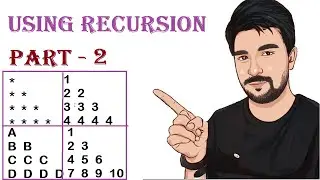Draw Pattern Using Recursion Function CODE In JAVA  Part 2 | CodeWithNaval