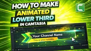 How to make Lower Third Subscribe and Bell Intro in Camtasia 9 |Urdu/Hindi Tutorial | Quick Fix up
