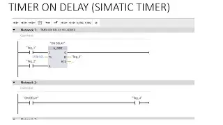 TIMER ON DELAY IN STL PROGRAM S7-300  CPU SIEMENS PLC