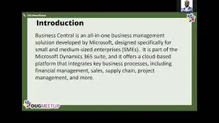 Ghana DUG Meetup - The Evolution of Business Central (Sep.15, 2024)