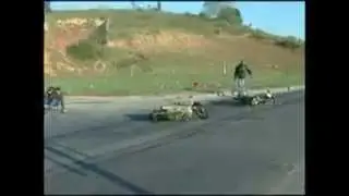 Motoqueiro sofre acidente no meio da reportagem !