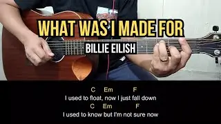 What Was I Made For - Billie Eilish | Guitar Tutorial