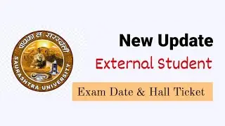 Saurashtra University new Update | External Student