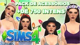 PACK  ACCESSORIES +OF 750 ITEMS 😱❤️|The Sims 4