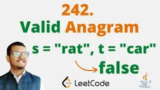 242. Valid Anagram || Java || Leetcode || Hindi