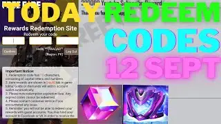 Today Redeem Code Free Magic Cube || 12 September 2021 || Garena Free Fire | Rewards Redemption Site