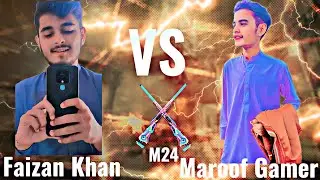 Faizan Khan Vs Maroof Gamer 1v1 M24 Room TDM