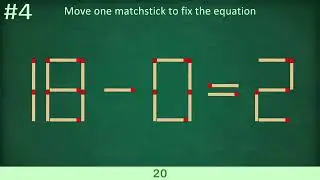 Can You Pass The Matchstick Logic Test?