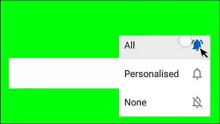 New Subscribe Button And Bell Icon In Green Screen | Green Screen Subscribe Bell And All Select
