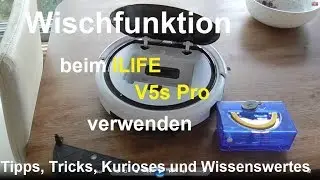 Wischfunktion beim Saugroboter ILIVE V5s Pro Wischroboter Praxistest