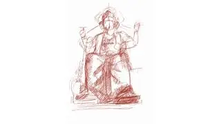 Lalbaugcha Raja Drawing