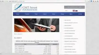 Инвестиционные планы компании GMT invest Foundation !