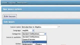 How to work with categories