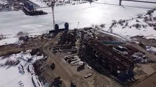 Строительство трассы М-12 [4 этап] мост через Оку - -06.03.2022- -