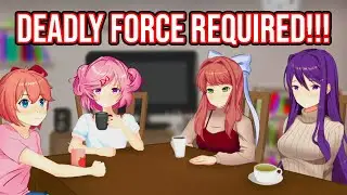 Monika KILLS MC!!!! | DDLC MOD Cross Bow Yuri FULL