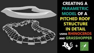 CREATE AN ENTIRE PARAMETRIC MODEL OF A PITCHED ROOF STRUCTURE USING ONLY A SPLINE CURVE AS AN INPUT
