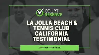 Conan Lorenzo, USPTA and Director of Tennis at La Jolla Beach & Tennis Club CourtReserve Testimonial