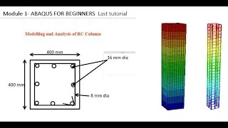 Modelling and Analysis of RC Column - Abaqus for beginners