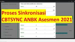 Proses Sinkronisasi CBTSYNC ANBK Asesmen 2021 | jajagu