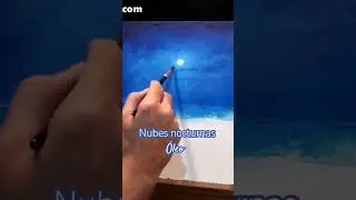 Nubes NOCTURNAS con óleo #art #arte #pintura #allaprima #painting #oilpainting