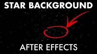 Stars Outer Space Background | After Effects Tutorial