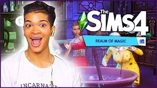 REACTING TO THE SIMS 4 REALM OF MAGIC GAME PACK