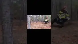 Can am 800 chasing polars 1000 almost  flip