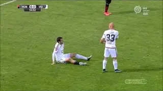 Danko Lazovic Serbian soccer player  sets a new bar for flopping