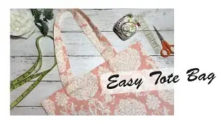 DIY Tote Bag For Beginners | French Seam Tote Bag | トートバッグの作りかた