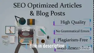 Do a seo article writing, blog writing, and content writing