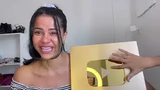 MINHA PLACA DE 1 MILHÃO DE INSCRITOS CHEGOU😱