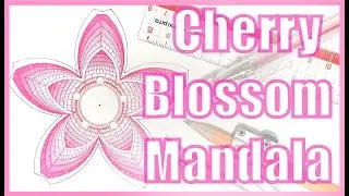 Geometric art - How to draw cherry blossom with a compass