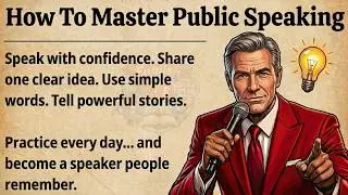 How To Master Public Speaking | Learn English With Podcast 🎧 | Graded Reader | ESL