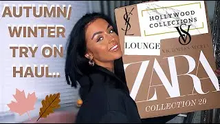 HUGE AUTUMN/WINTER TRY ON HAUL!!! ZARA, HOLLYWOOD COLLECTIONS, LOUNGE, YSL AND LOTS MORE!!