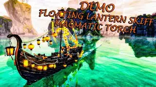 Guild Wars 2 - Floating Lantern Skiff & Magmatic Torch Demo!