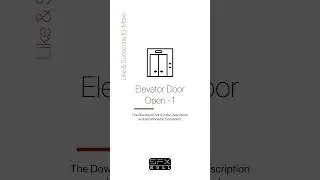Elevator Door Open ↔ / Elevator door sound / Elevator sfx 