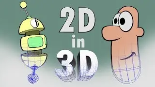 2D in 3D – Hand drawn animation methods in Maya.