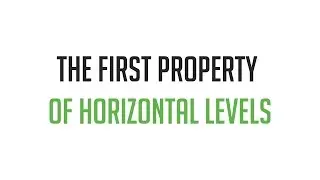 The first property of horizontal support and resistance levels