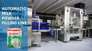 Milk Powder Filling Canning Seaming Production Line | Automatic Metal Tin Can Filling Machine