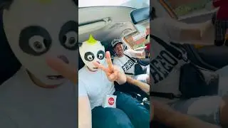 Панда в красных труселях едет на день рождения! Поздравим именинника с днем рождения! 