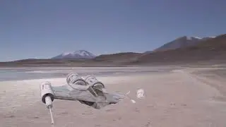 Spaceship on Beach