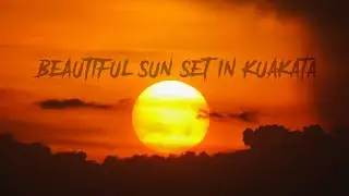 Timelapses 4K video - ( Sunset in Kuakata sea beach)