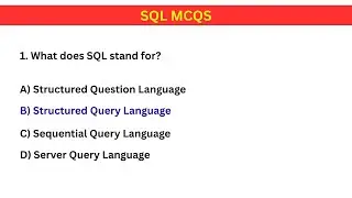 Top 30 SQL MCQs with Answers | SQL Quiz for Beginners & Job Interviews 💻📊