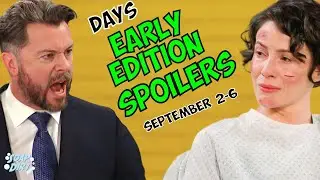 Days of our Lives Early Spoilers Sept 2-6: EJ Rants - Sarah Remembers Crash! #dool #daysofourlives