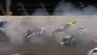 THE BIG ONE HUGE RED FLAG CRASH - 2024 DAYTONA 500 NASCAR CUP SERIES AT DAYTONA