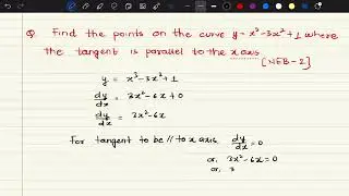 Application of Derivative Grade 12 | Tangent and Normal | NEB Old Question Solution | MRR Maths