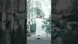 八段锦第四段，每边动作各九次早晚练习一次，练习完身心愉悦 #八段锦 #道系青年 #太极养生动起来 #小动作大作用